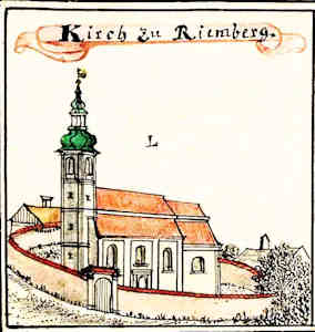 Kirch zu Riemberg - Koci, widok oglny